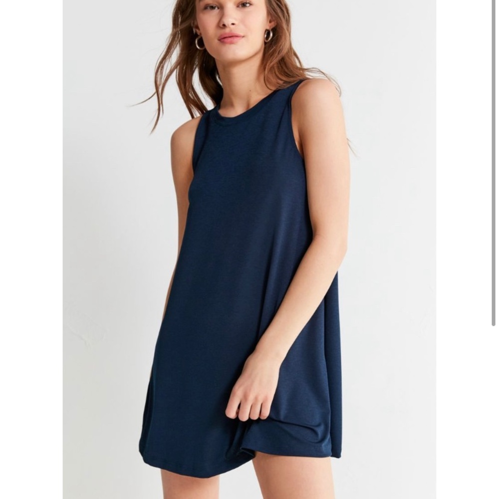 NWT navy tank swing dress